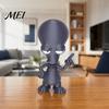 Funny Alien Decor 3D Printed Ornament, Figurine, Collectible Big Head Stable Base Statue for Desk Shelf Decor, Lovers Gift Unique Friends