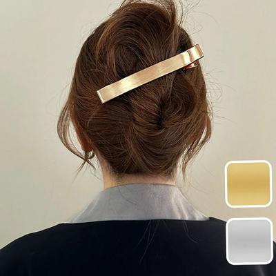 Lucetree Haarspange halb hochgesteckt metallisch Haarklammer matt Hochsteckfrisur Haarspange Nadel