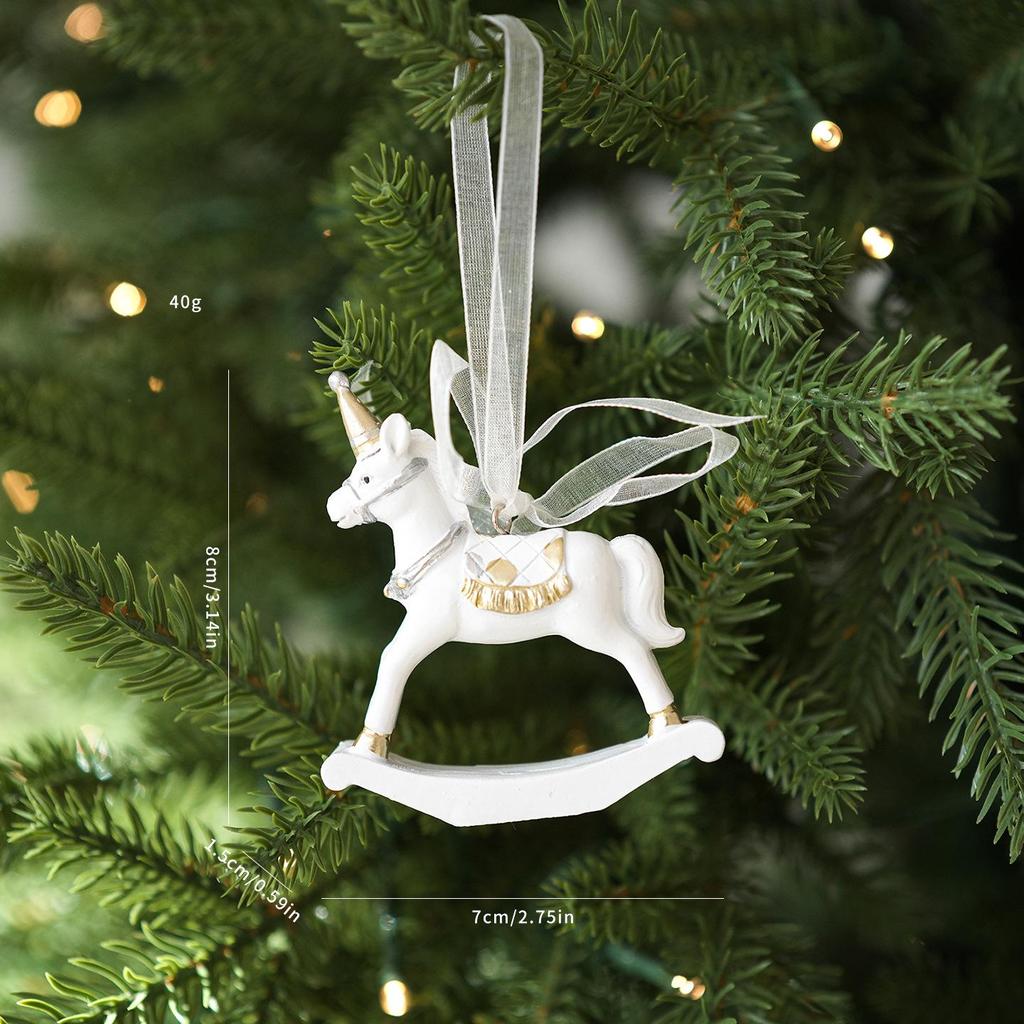Retro-Style Elderly Boots, Snowman, & Bells Christmas Tree Hanging Decoration Resin Pendant Wreath