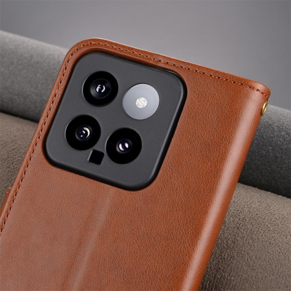 For Xiaomi 14 5G Cover Case Wallet PU Leather Phone Card Cases Soft TPU Book Flip For Xiaomi 14 Protector