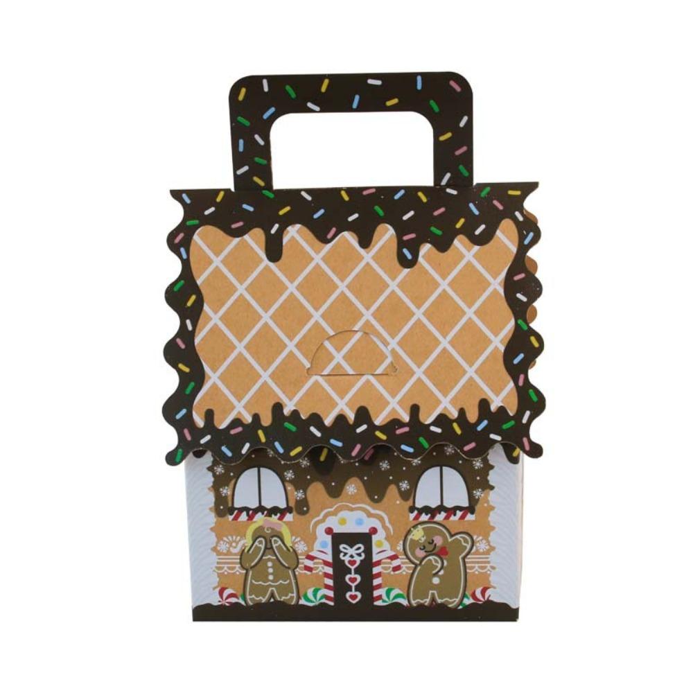 10PCS House Shape Gift Box Kraft Paper Christmas Tree Pendant  Christmas Party Decoration