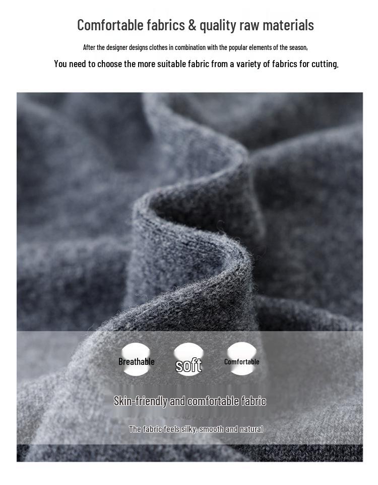 Women's Double Zipper Lapel Knit Cardigan - Spring Loose Fit Age-Reducing Sweater Jacket