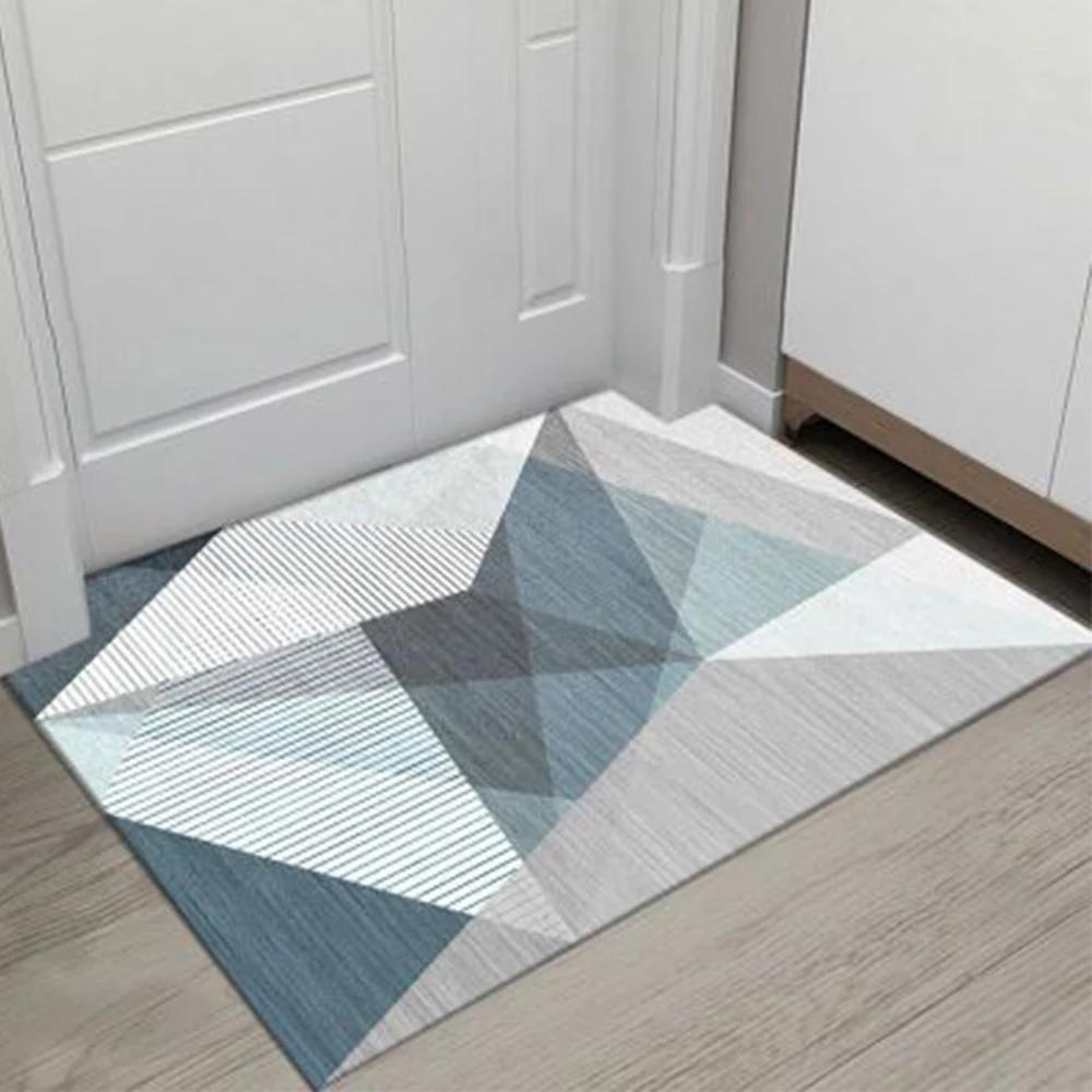 Nordic Absorbent Bathroom Non-slip Foot Mats Outdoor Porch Entrance Door Mat Living Room Carpet Home Rug Bath Mat Flooring Rugs