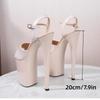 High Sexy Thin Heels Women's Sandals Super High Heels Waterproof Table Car Show Model 20cm Catwalk Nightclub LFD-8820-Q2