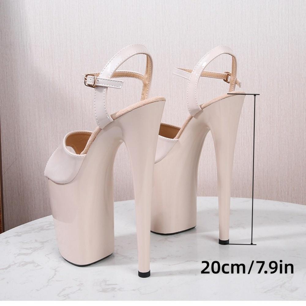 High Sexy Thin Heels Women's Sandals Super High Heels Waterproof Table Car Show Model 20cm Catwalk Nightclub LFD-8820-Q2