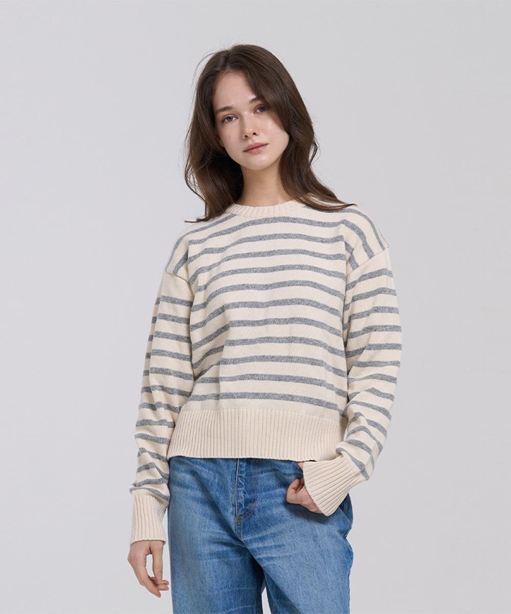 Reve Hearted Prelude Oversized Knit - Gray Gray/Free