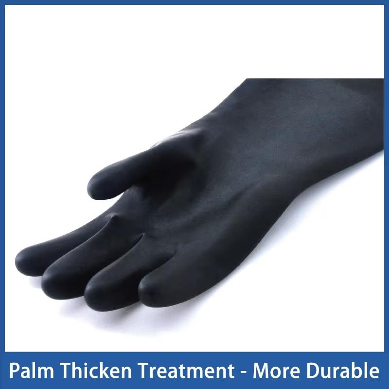 35-55cm Heavy-Duty Waterproof Latex Gloves Resistant To Chemical Acid Oil Resistant Family Industry Factory Work Safety Gloves