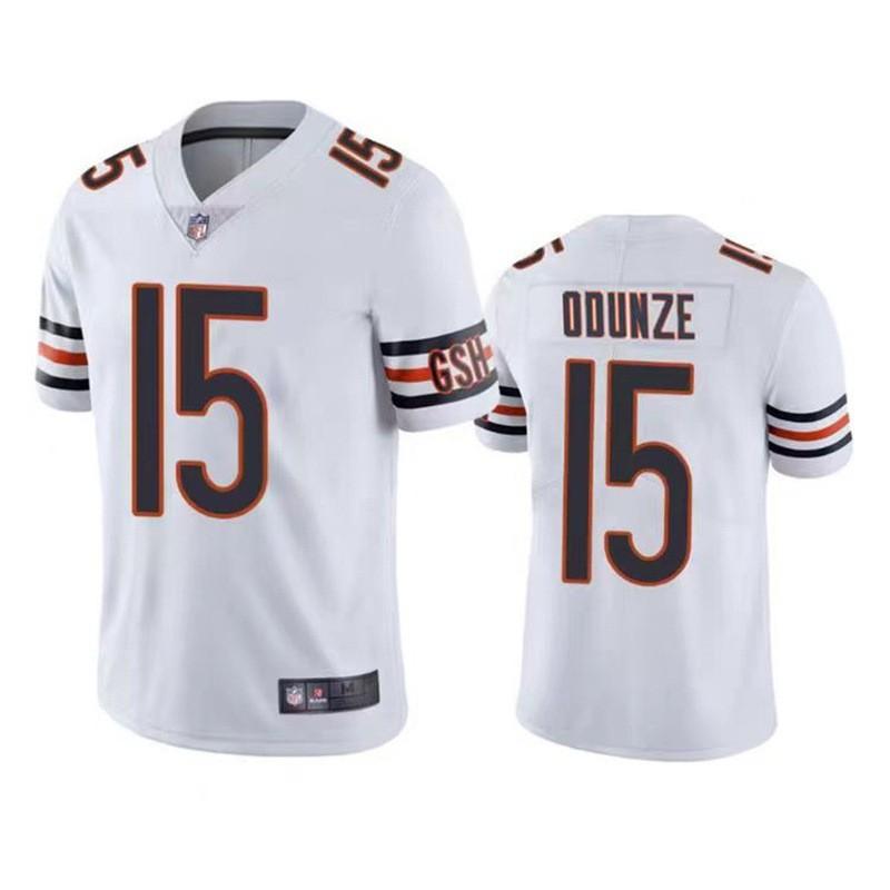 Chicago Bears 15 Odunze Football Jersey Mens Sports Game Training Shirt