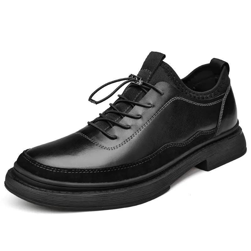 Men's Classic Lace Up Leather Shoes Formal Dress Shoes Derbies