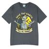 Save The Planet Kill All HuUnisexs Funny Robot T Shirts Unisex Women Clothing Retro Short Sleeve Tshirts Oversized Tee Summer Shirt