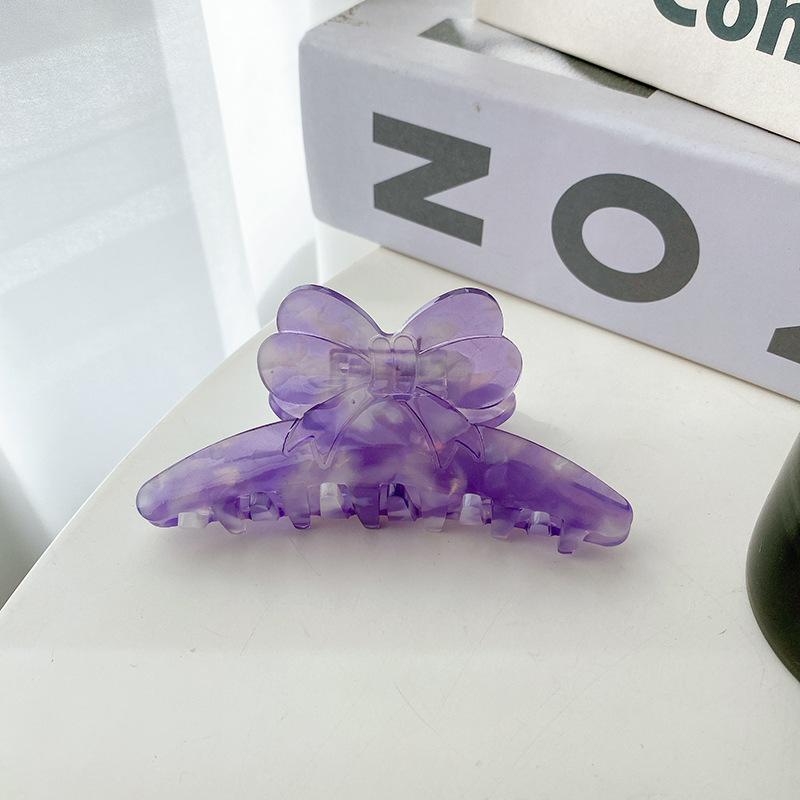 

Chic Acetate Medium Hair Clip In Geometric Vintage Mermaid Colors For Hairstyles Womens Roland Purple