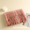 Autumn and winter new versatile color matching mohair including knitted scarf shawl dual-purpose warm scarf student