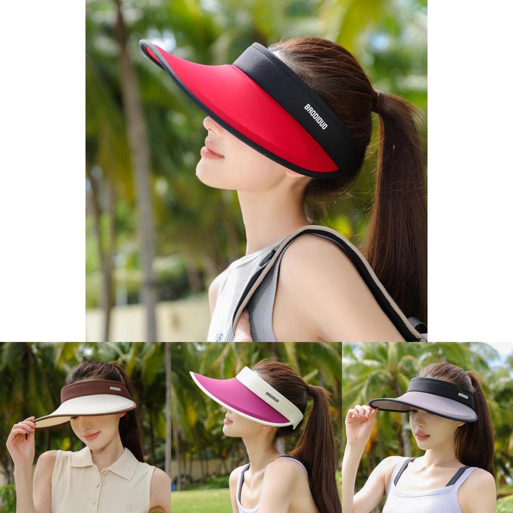 Summer Ice Silk Wide Brim Sun Hat With Breathable Mesh For Outdoor Travel Women
