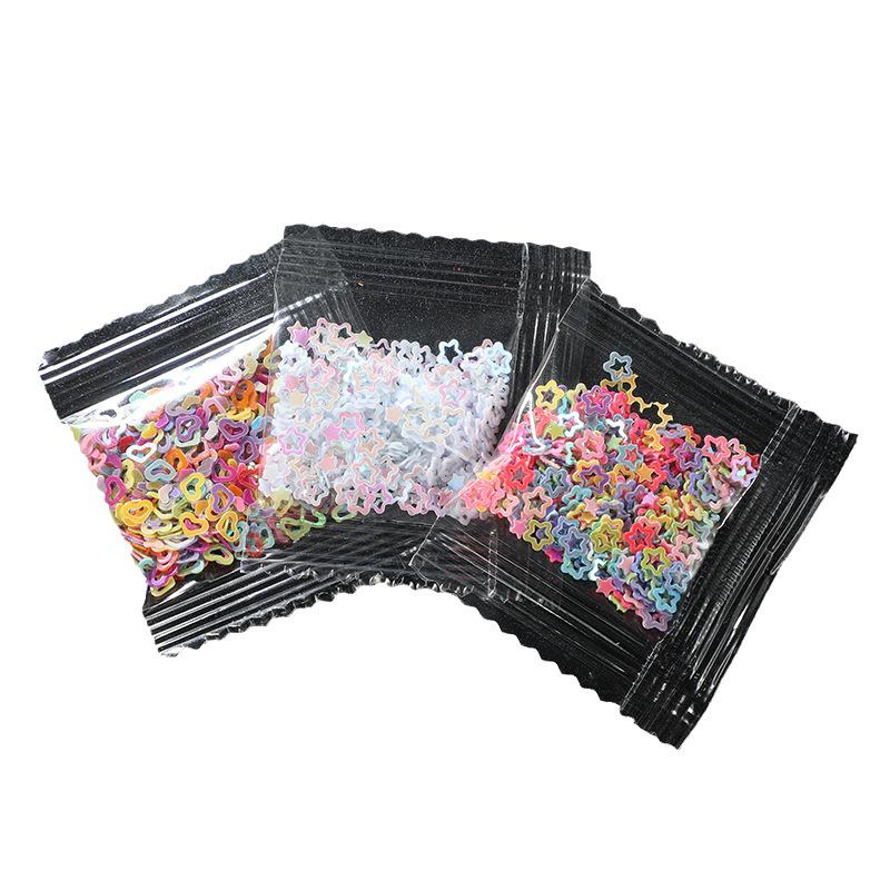 Heart & Star Sequin Nail Art DIY Stickers for Phone Cases