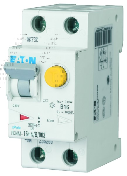 Overcurrent circuit breaker with differential module 1+N-poles PKNM-20/1N/B/003-MW