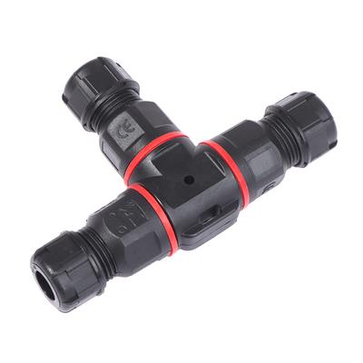 Ip68 Su Geçirmez Konnektör T Şekli 3 Pin 250V 24A Kablo Tel Rakoru Kovanı Bağlantısı
