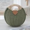 Summer Woven Handheld Ladies Bag With Cotton Rope Material For Casual Beach Wear