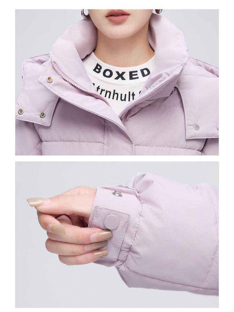 Women's Short Hooded Down Jacket - 2025 Korean Style, Petite, Winter Fashion, Thick White Duck Down, Hot Sale.