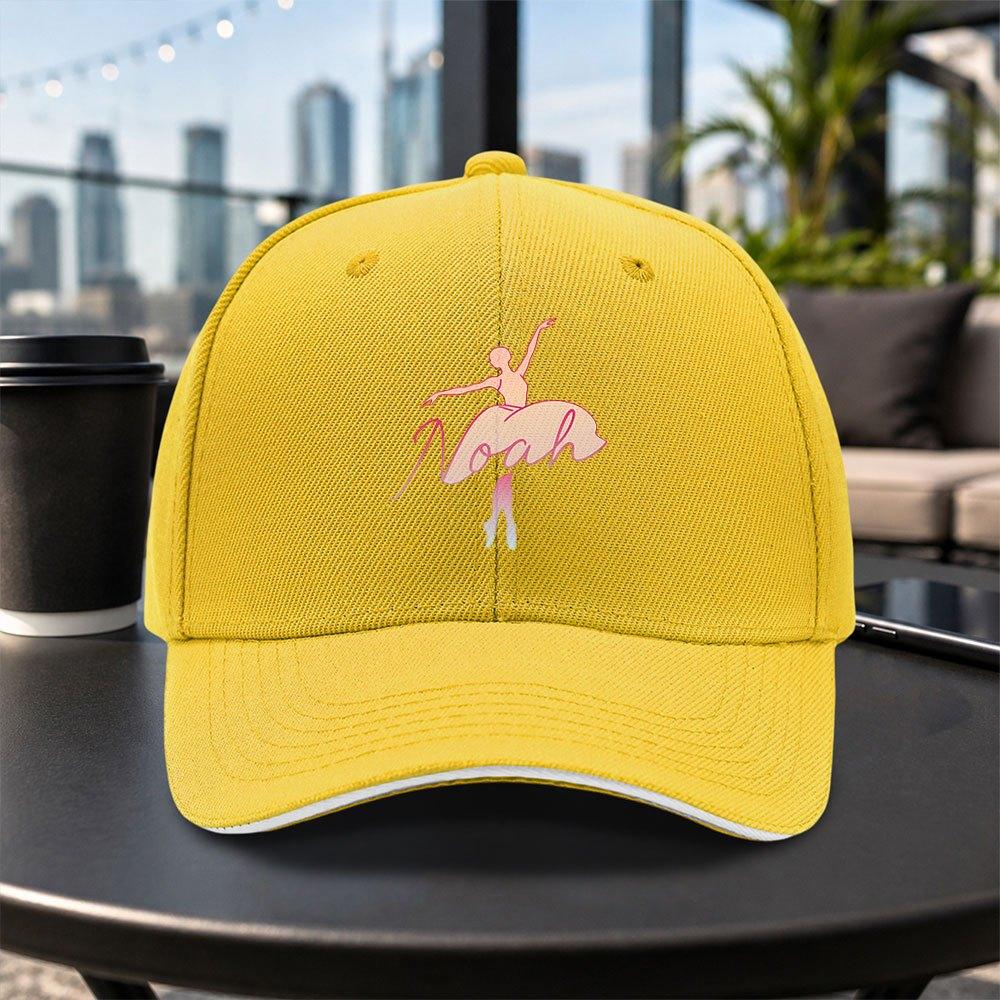 Noah Ballerina Sandwich Baseball Cap Unisex Adjustable Duckbill Hat Lightweight Casual Outdoor Cap Multiple Colors