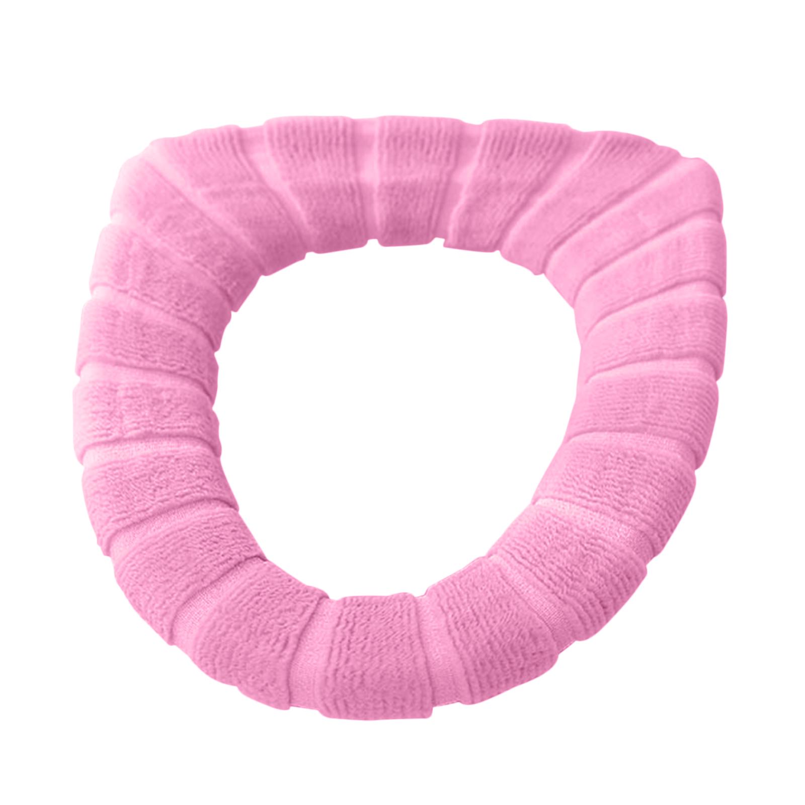 

Чехол на сиденье унитаза розовый