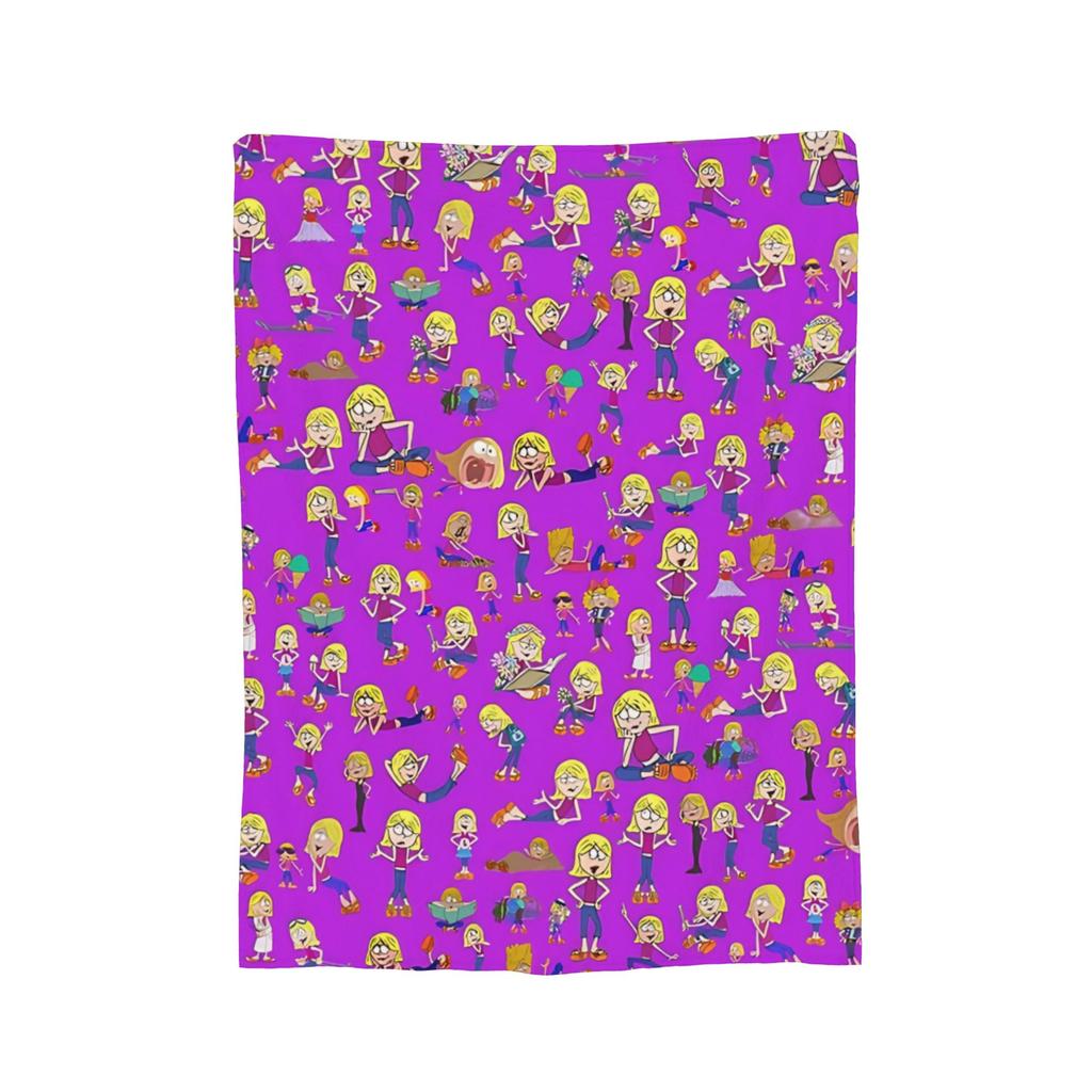 Lizzie McGuire Vintage Cartoon Gestrickte Decken Samt Super Weiche Überwurfdecke für Bett Schlafzimmer Steppdecke