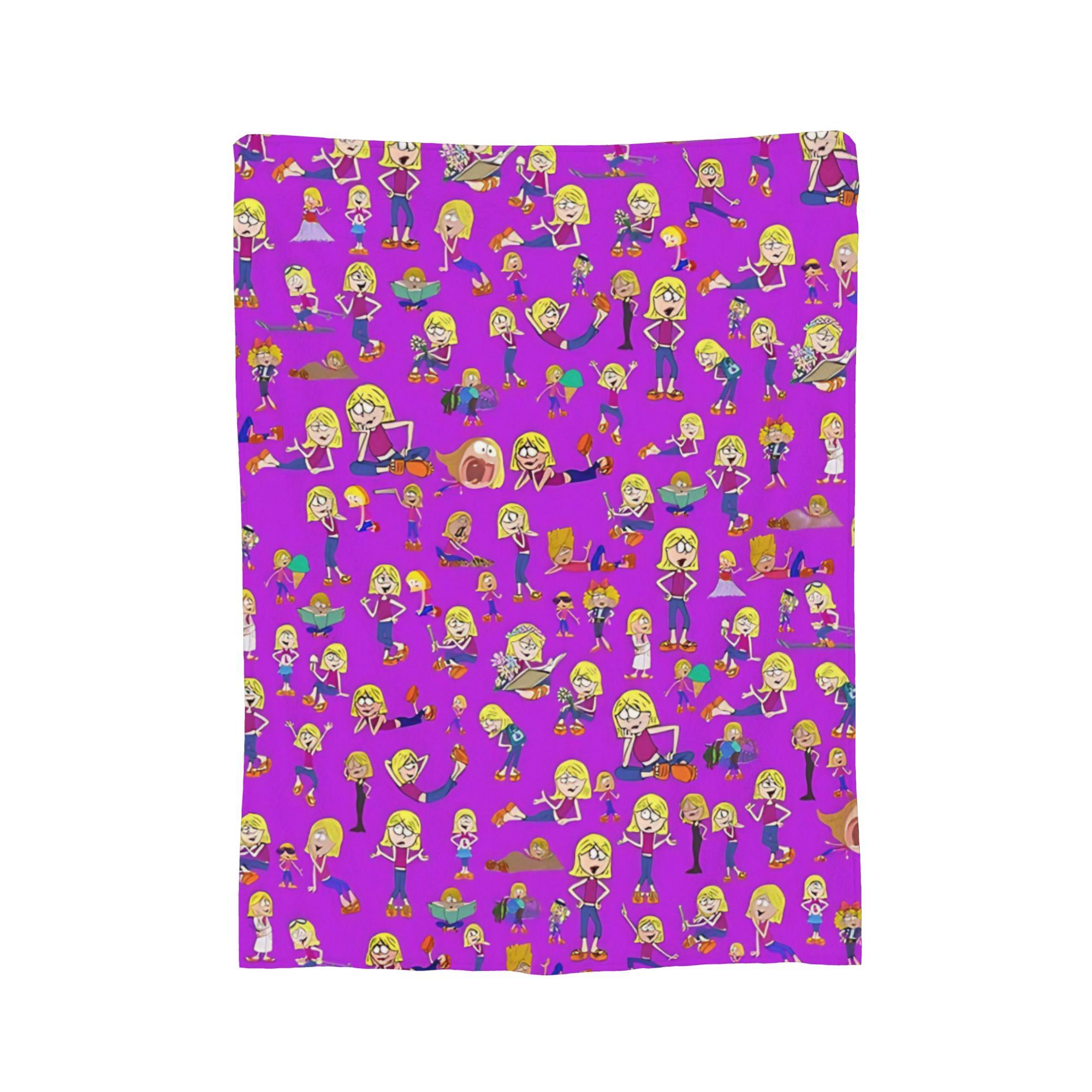 The Lizzie McGuire Blankets  Flannel Funny Soft Throw Blanket for Bedspread Decoration 75x90cm