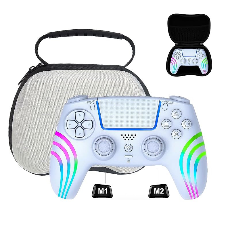 

PS4 controller for Wireless [2024 latest 2-in-1] for ps4 controller genuine Controller storage case included Comes with a protective case for the