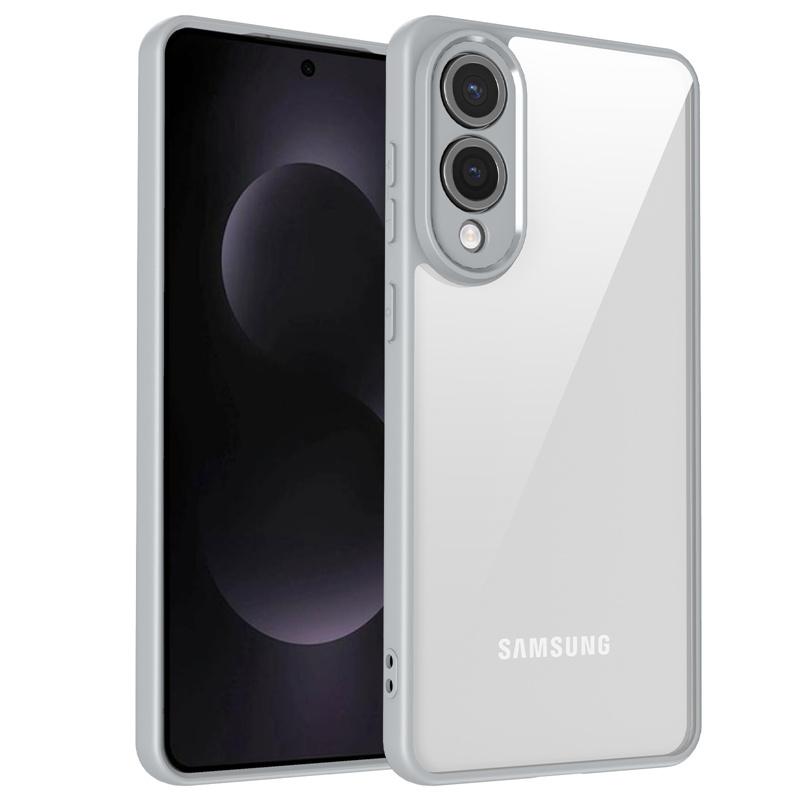 For Samsung Galaxy S25 Edge Case Plating Silicone Bumper Shockproof Clear Back Cover Hard Matte Phone Case for Samsung S25Edge