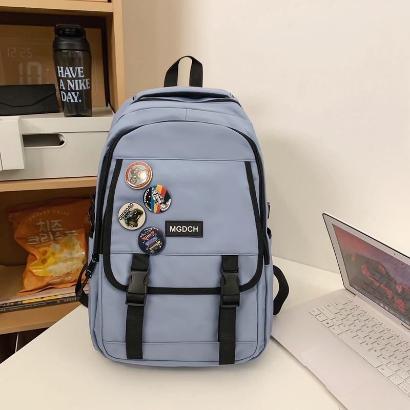 Male Large Capacity Backpack Female Middle School Student Schoolbag Unisex Travel Backpack