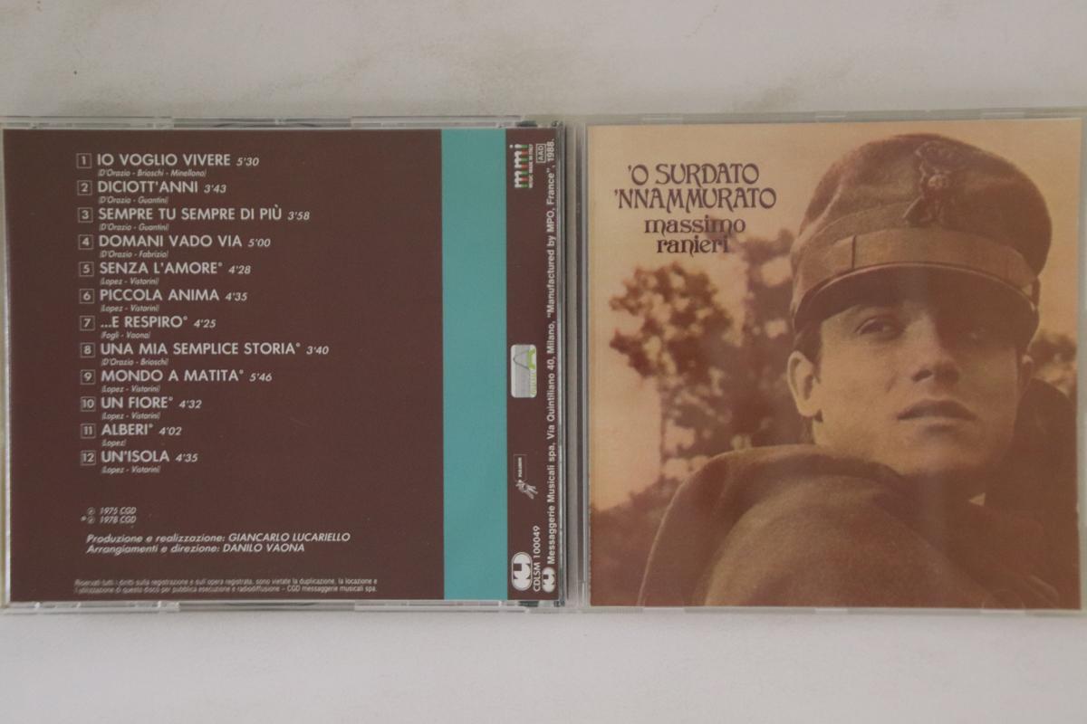 

CD MASSIMO RANIERI - O Surdato nnamurato CDLSM100049 CGD 1987 Италия Поп Б/У