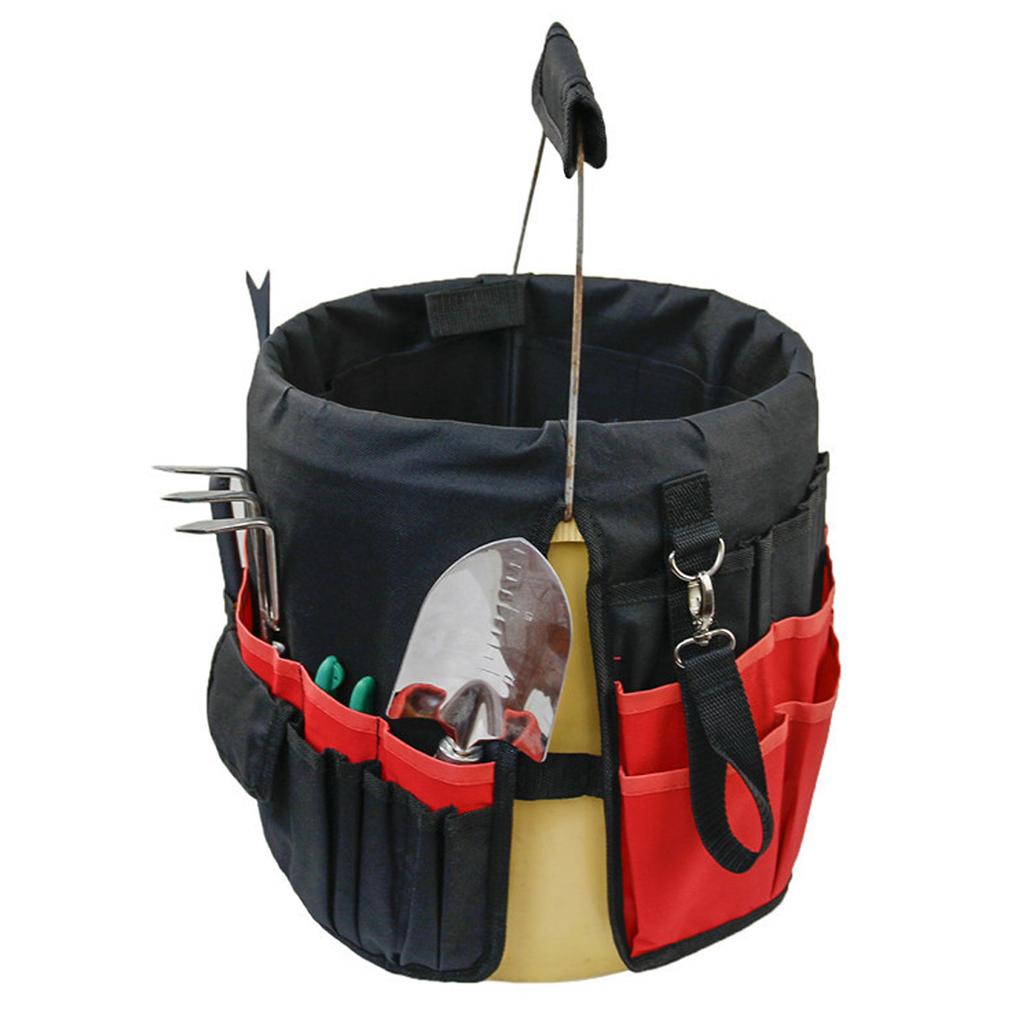 Gardening Tools Organizer 42 Pockets Tools Holder Bag Multi-Purpose Trays Organizer, Insert Bucket for Garden Working