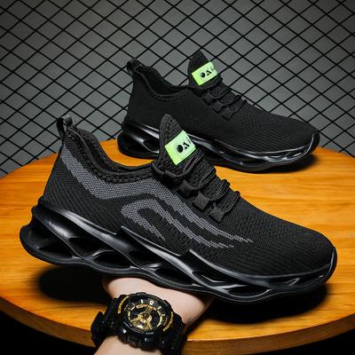 Men's Casual Sports Men's Shoes Breathable Blade Sole Shoes Lightweight Running Shoes Large Size Shoes Couple