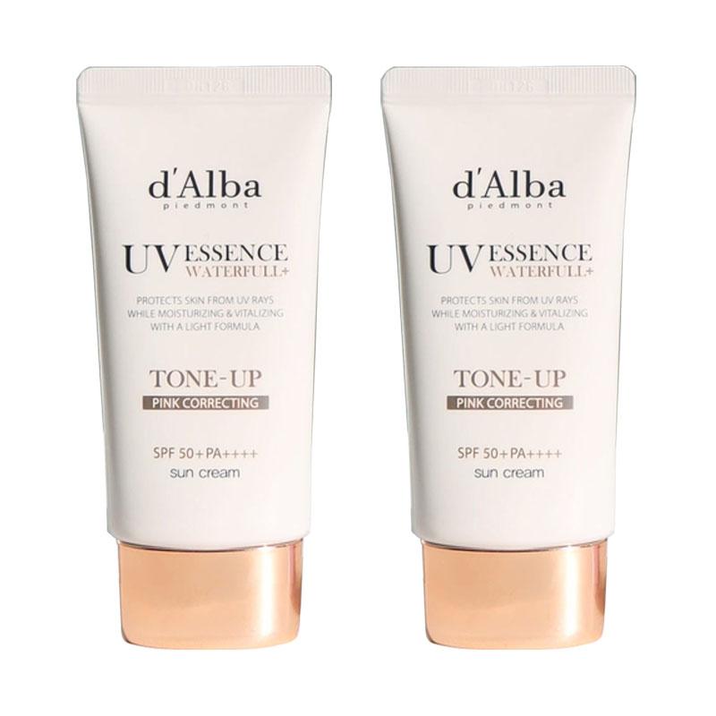 [d Alba][1+1] Водостойкий тональный солнцезащитный крем 50 мл SPF 50+ PA++++ Фиолетовый / Розовый Корейский солнцезащитный крем Санблок Pink x 2pcs