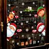 New Christmas Style Wall Sticker Claus Shop Window Children's Room Door Glass Scene Layout Sticker Wall Sticker Party Decor