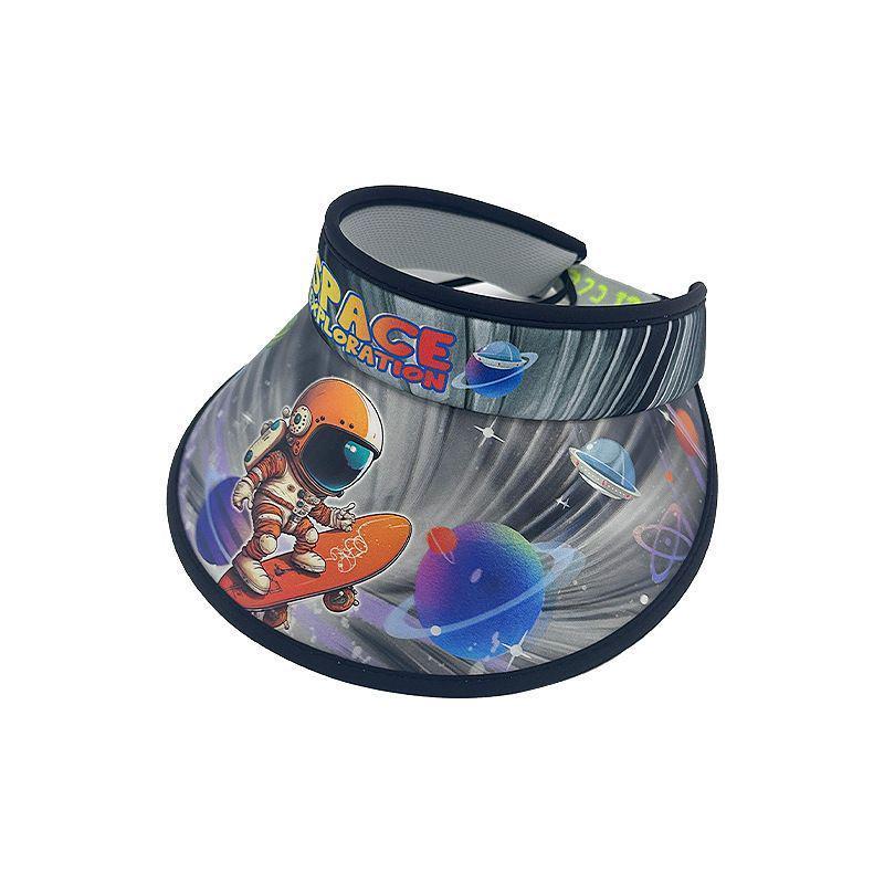 Children s Dinosaur UV Protection Summer Visor Hat Adjustable 54-56cm for Ages 2-12