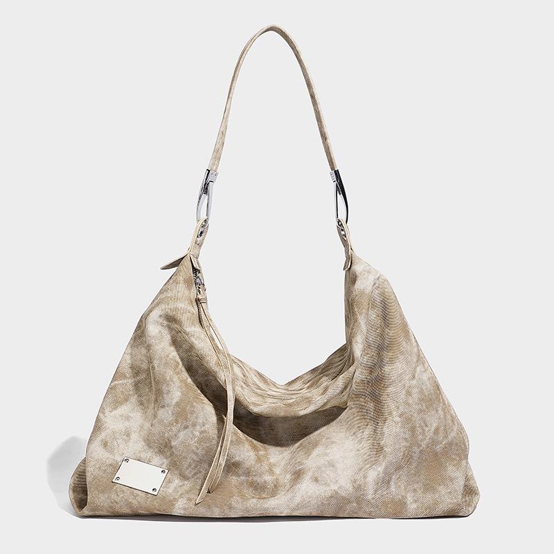 

Сумка Niche Retro Design на одно плечо подмышкой, большая вместительная сумка-тоут, повседневная, высокого уровня внешнего вида хаки