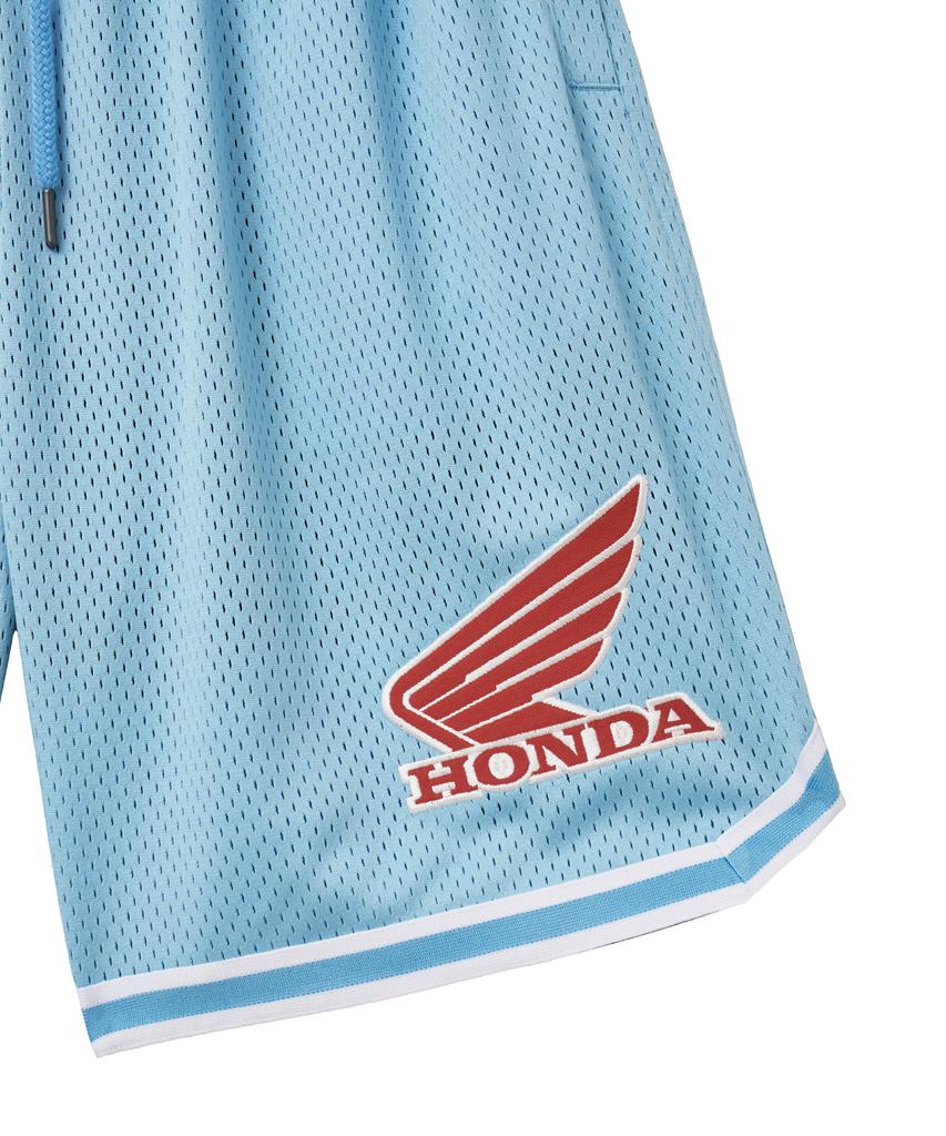 PHYPS MOTORCYCLE Lip Mesh Jersey Shorts Blue