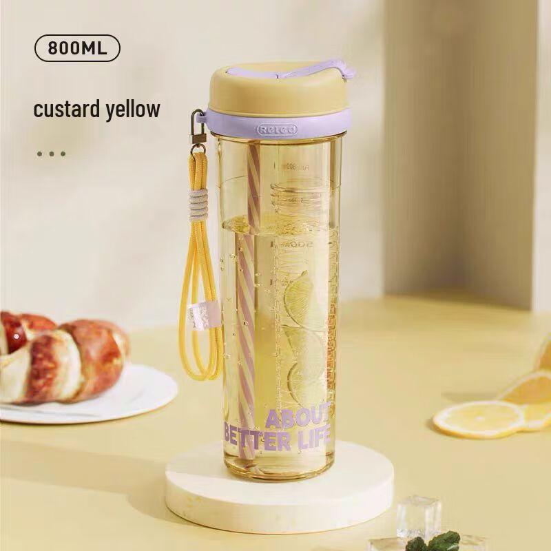 RELEA Large Capacity Tritan Dual-Drink Water Bottle