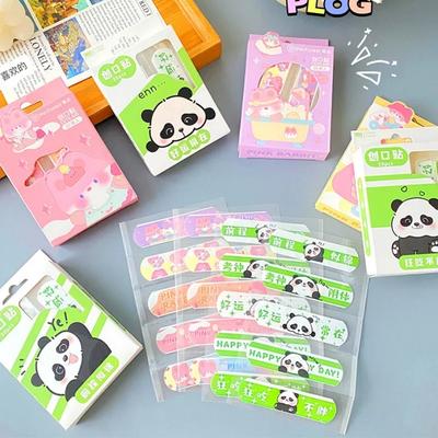 Hot 20piece Kawaii Banaids For Kids Cute Cartoon Emergency Hemostatic Plaster Patch Waterproof Breathable Dressing Adhesive Band