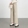 Commuter Fashion Versatile Wide-leg Pants Women's Nine-point Pants Spring New Korean Version of High-waisted Casual Straight-leg Women's Pants
