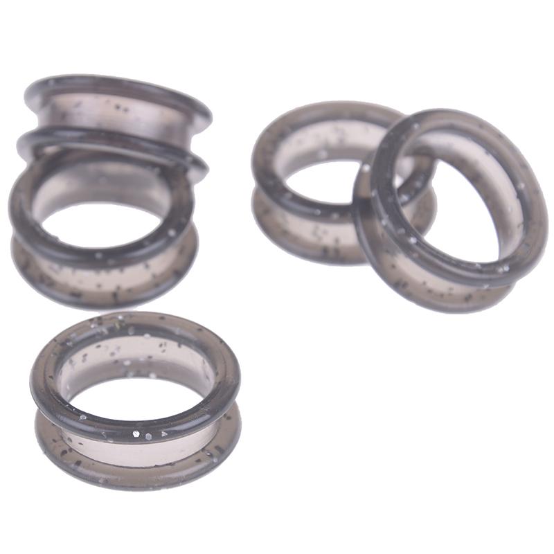 5Pcs/Set Silica Gel Hair Scissors Ring Cutting Barber Circle Shears Hairdressing