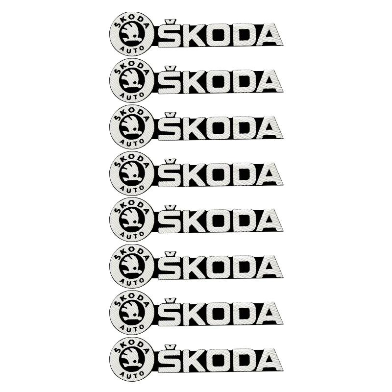 Car Sticker Car Styling Audio Speaker Decorate Sticker 3D Aluminum Badge Emblem Decals For Skoda Fabia Superb Octavia A2 A3 Rapi
