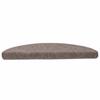 VidaXL Tapis d'escalier autocollants 15 pièces 56 x 17 x 3 cm Beige Demi-rond 322354