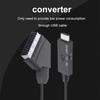 SCART To HDMI-compatible Converter Cable Video Audio Converter Adapter Scart in HDM Out Suport 720P/1080P Switch for HDTV DVD