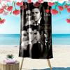 Name Custom Elvis Poster Print Beach Towel, Large Soft Quick Dry Towel for Beach Camping Swimming