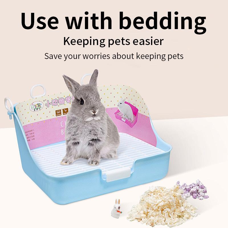 Rabbit and Guinea Pig Anti-Tip Urine Potty - Fixed Style for Chinchillas