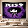 Kiss Band Rock Legends Large Wall Tapestry,Ideal for Office Backdrops, Holiday Gifts, Home Decor (Living Room, Bedroom, Dorm, Parties), and Outdoor Ce