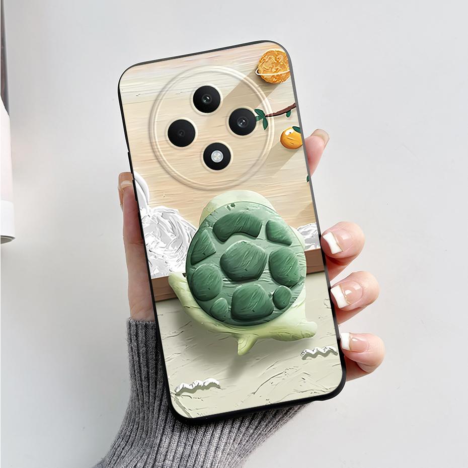 For OPPO Reno 12 FS 5G Case Bear Frog Silicone Soft Phone Cover for Oppo Reno 12 F Cases Reno12 FS Reno12FS 12 F 12F 12FS 4G 5G