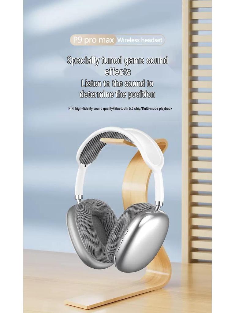 P9ProMax Over-Ear Bluetooth Headphones with Long Battery Life and Deep Bass