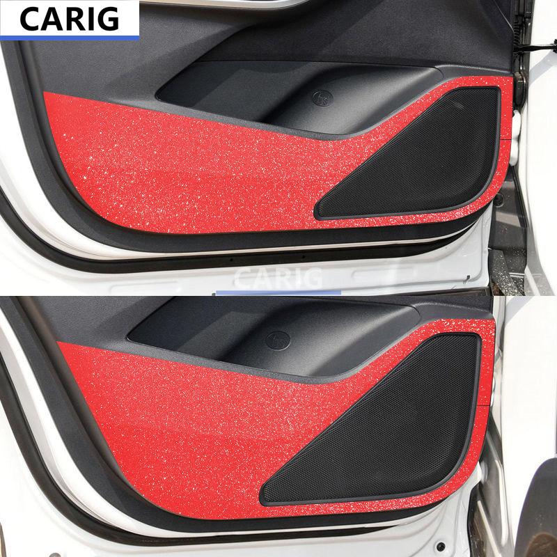 For CHANGAN CS75 PLUS 20-21 Door Anti-kick Sticker Modified Carbon Fiber Pattern Interior Car Film Accessories Modification